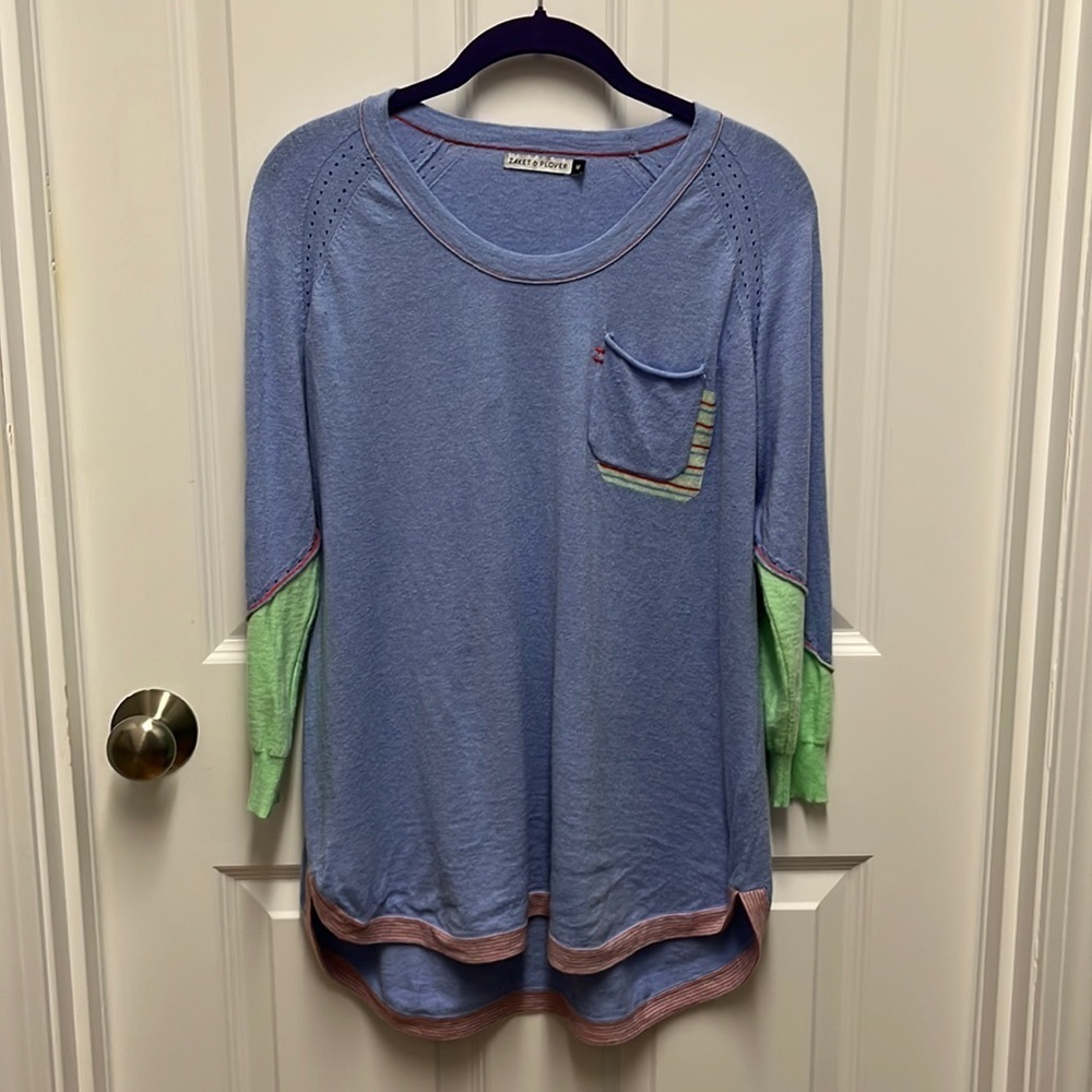 Zaket & Plover Lightweight Scoop‎ Hem Sweater